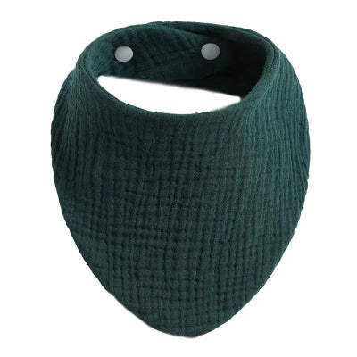 bavoir bandana vert fonce