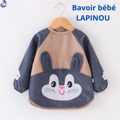 Bavoir bébé LAPINOU - bebemam.com