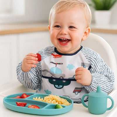 bavoir bebe poche recuperatrice rigide