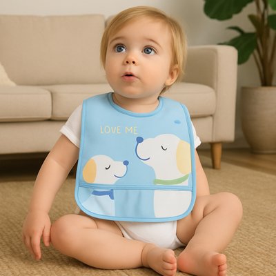 bavoir bebe revetement resistant