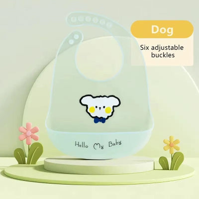 bavoir silicone chien