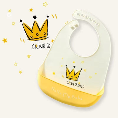 bavoir silicone couronne