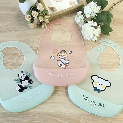 bavoir silicone plusieurs coloris