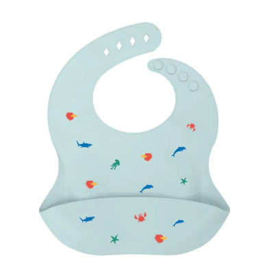 bavoir silicone poisson