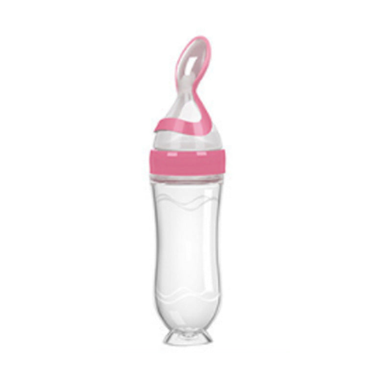 biberon cuillere babyum rose