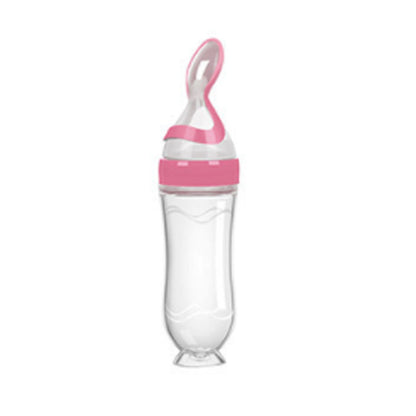 biberon cuillere babyum rose