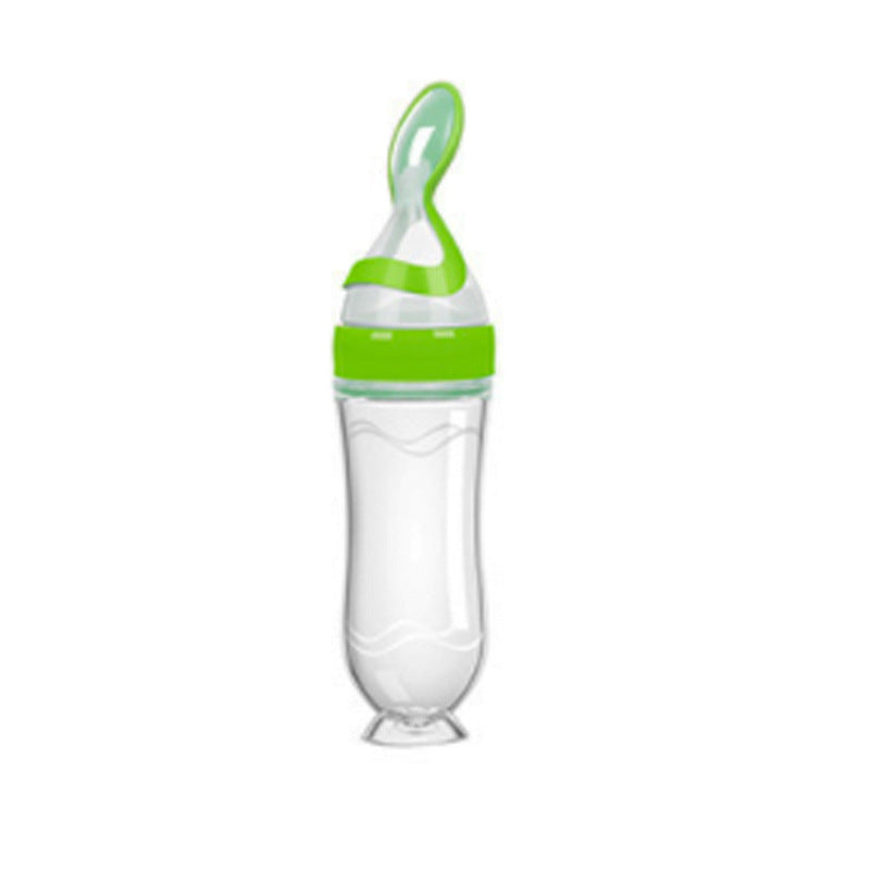 biberon cuillere babyum vert