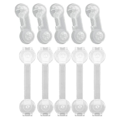 bloque porte pour bebe dix pieces transparent