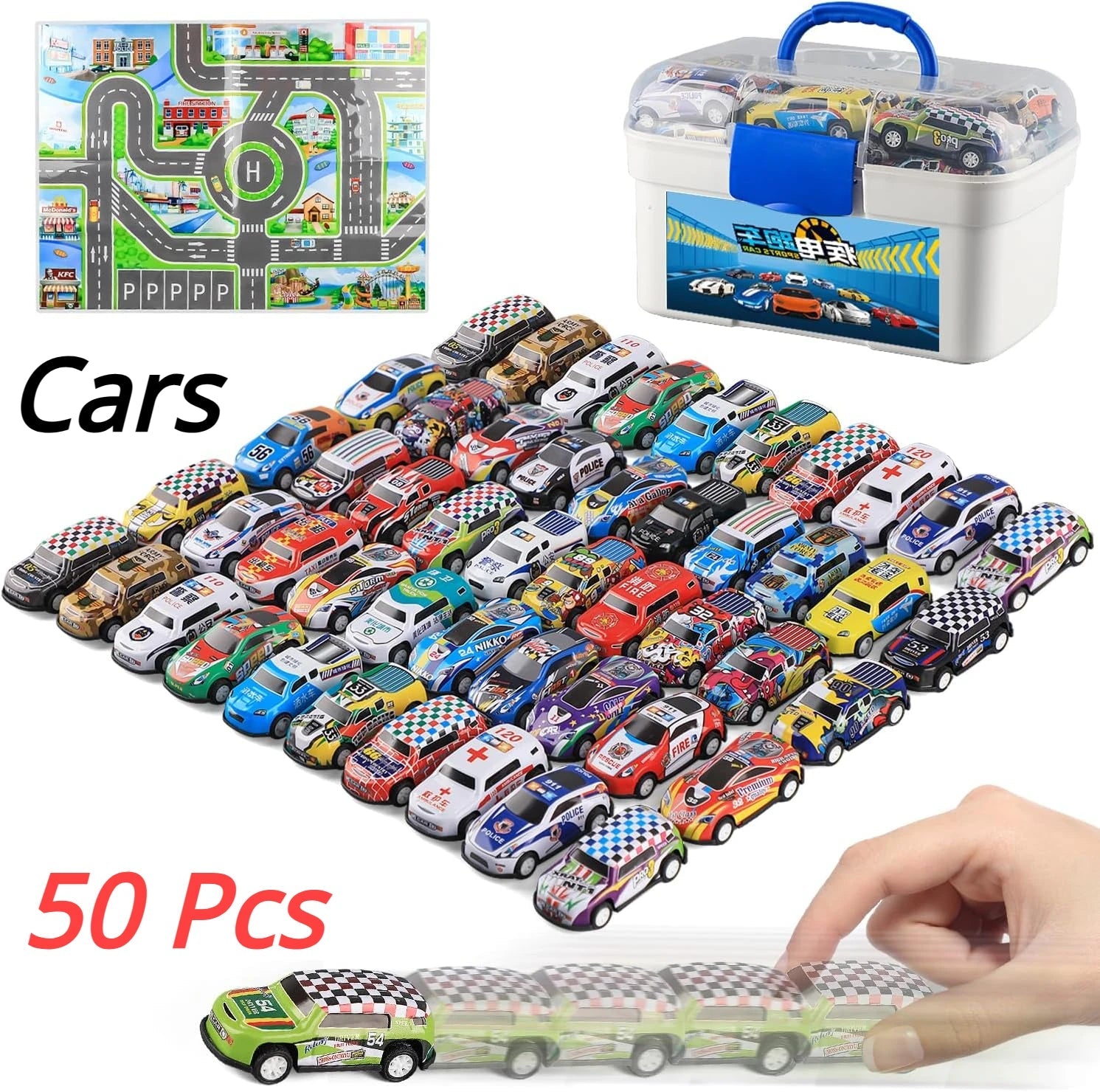 Boite de rangement MINI CARS™ - bebemam.com