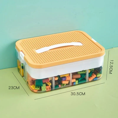boite de rangement une couche jaune