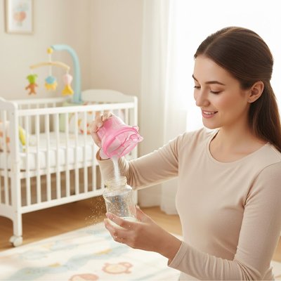 boite doseuse lait couvercle à bec verseur integre