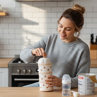 boite doseuse lait gain de temps