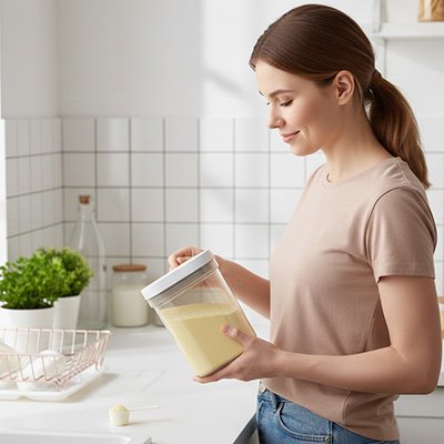 boite doseuse lait graduation visible