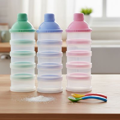 boite doseuse lait plusieurs coloris