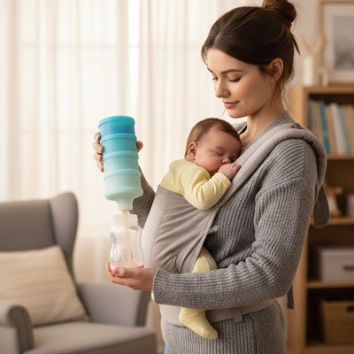 boite doseuse lait systeme de compartiments empilables