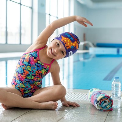 bonnet de bain enfant bords ajustables