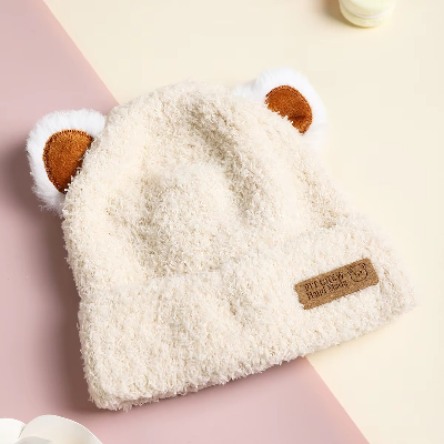 bonnets bebe beige 