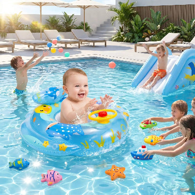 bouee bebe premium bleu