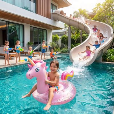 bouee enfant rose decorative