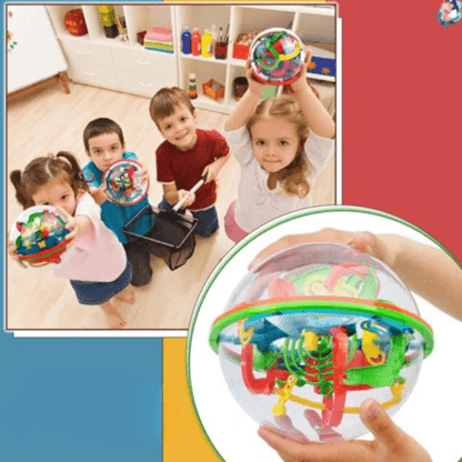 Boule labyrinthe magique en 3D MAZE BALL™ : Le défi qui captive petits et grands - bebemam.com