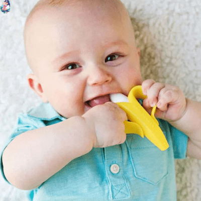 Brosse à dent bébé banane SAFE TODDLE™ - bebemam.com