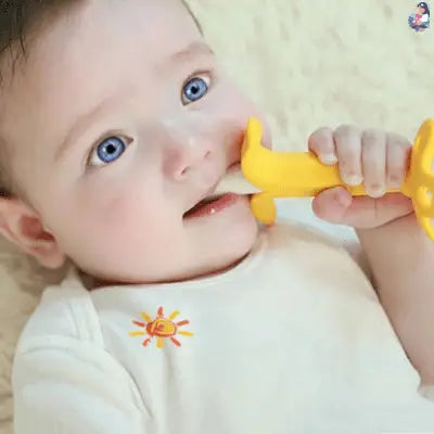 Brosse à dent bébé banane Safe Toddle™
