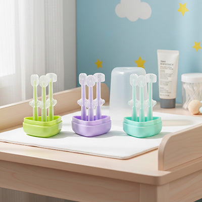 brosse a dent bebe couleurs pastel