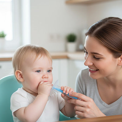 brosse a dent bebe forme adaptee a la morphologie
