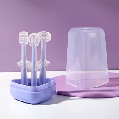 brosse a dent bebe mauve