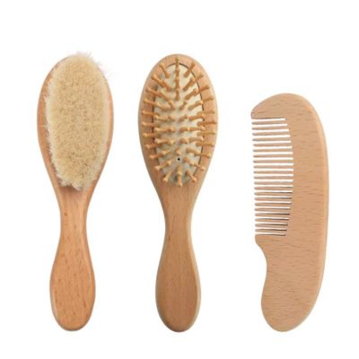 brosse cheveux pour bebe bois