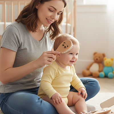 brosse cheveux pour bebe entretien de la croute de lait