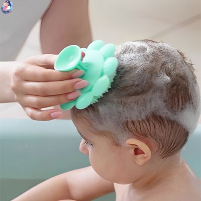 brosse cheveux pour bebe shower brush apaisant