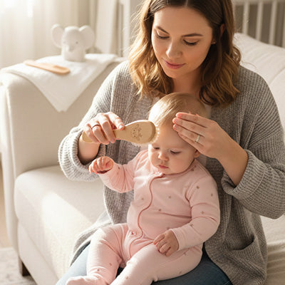 brosses cheveux pour bebe design ergonomique