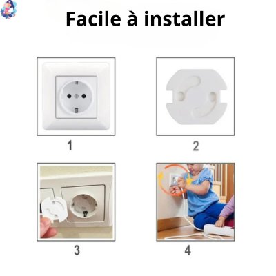 Cache prise bébé SAFETY - bebemam.com