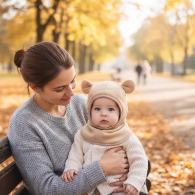 cagoule pour bebe ajustement pres du visage
