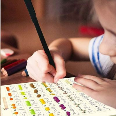 cahier entrainement calligraphie stylo magique