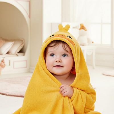 cape de bain bebe format enveloppant