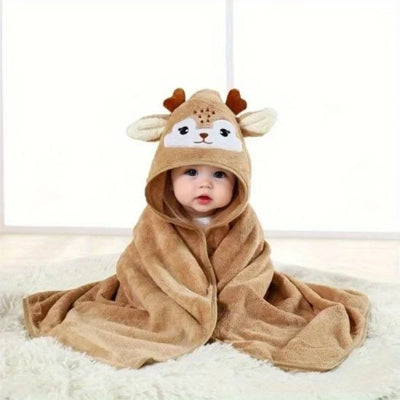 cape de bain bebe ultra douce biche