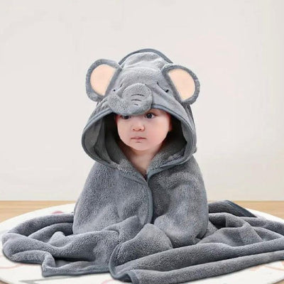 cape de bain bebe ultra douce elephant