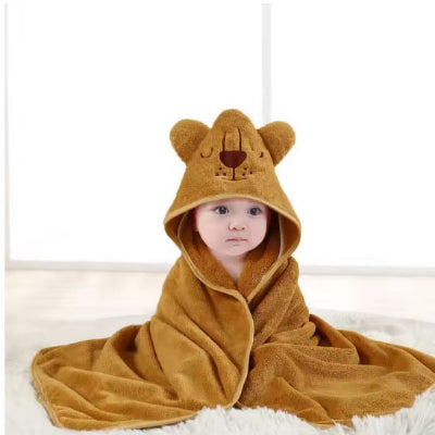 cape de bain bebe ultra douce lion