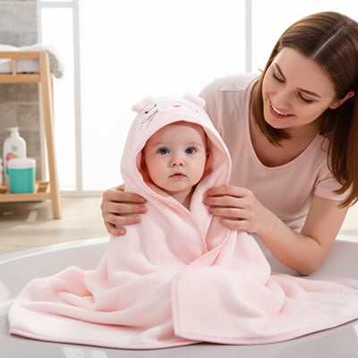 cape de bain bebe ultra douce style intemporel