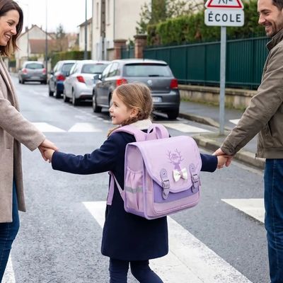 cartable d ecole pour enfants violet