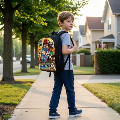 Cartable enfant Anime Beyblades | Confort Optimal