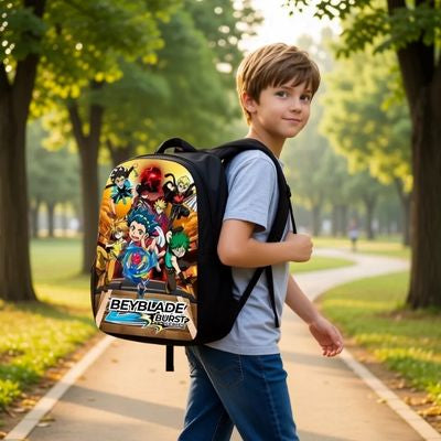 cartable enfant anime beyblades pratique