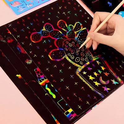 carte a gratter educatif