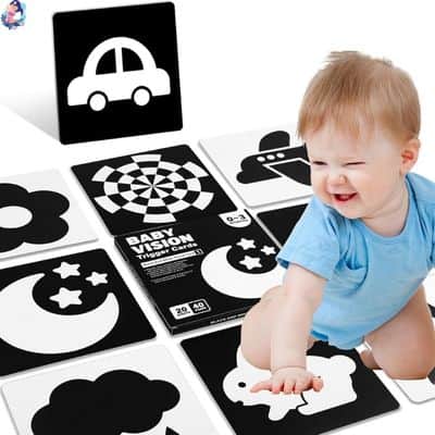 carte de stimulation visuelle double face