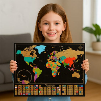 carte du monde a gratter​ impact visuel garanti