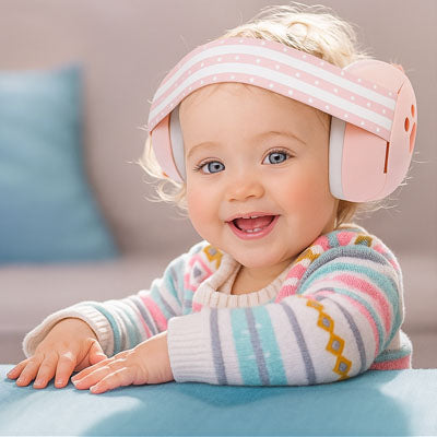 Casque anti bruit bébé | Doux Rose Pastel
