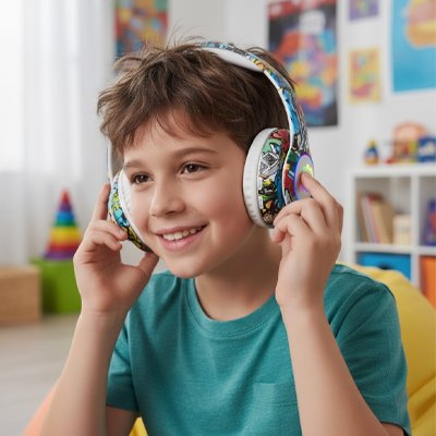casque audio enfant controle de volume accessible