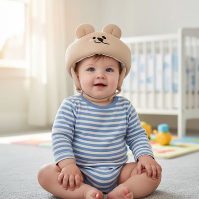 Casque Bébé | Protection Confortable Ajustable